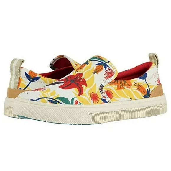 TOMS TRVL LITE SLIP-ON Floral SNEAKER Mens size 9.5 - Picture 6 of 8